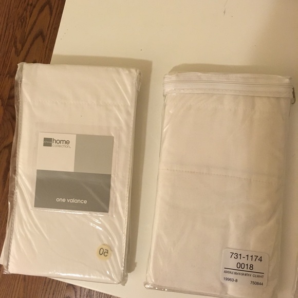 Other - White cotton valance 80 inches wide. NWT/NIP